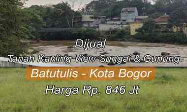 Dijual Tanah Kavling Sejuk View Sungai Cisadane di Batu Tulis, Bogor