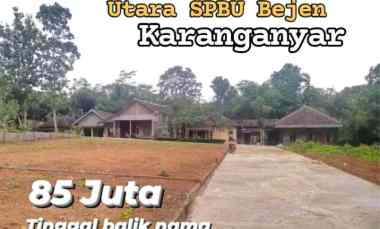 dijual tanah bejen karanganyar jawa tengah