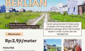 Tanah Dijual di berlian residence 1 keboan anom gedangan sidoarjo