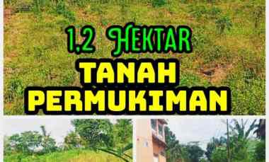 Dijual Tanah Pemukiman 1,2Ha Boyolali Kota 500rb/m2 Muka 68m