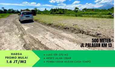 Tanah Kavling Murah 500 meter Fari Jalan Palagan km 13 Promo Mulai 1.6
