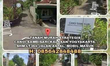 Tanah Murah Strategis Candi Sambisari Kalasan Yogyakarta. Shm Lt364