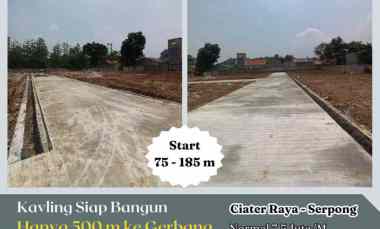 dijual tanah ciater raya serpong tangerang