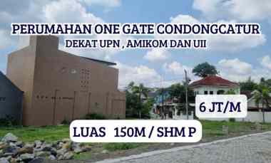 Tanah Dijual Jogja dalam Perumahan Condongcatur dekat UII dan UPN, SHM