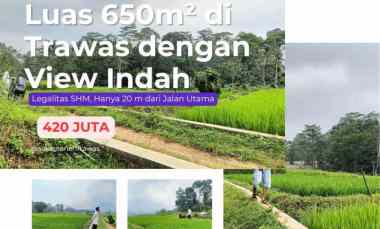 dijual tanah desa peanggungan trawas