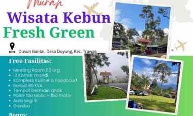 Dijual Murah Tempat Wisata Alam Fresh Green di Duyung Trawas