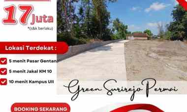 dijual tanah gedongan sumberagung