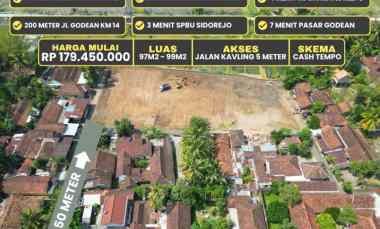 dijual tanah gedongan sumberagung