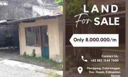 Dijual Tanah Bonus Rumah, Belakang Hotel Lafayet, Luas 253 m2, 8juta/m