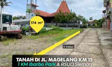 Tanah di Caturharjo jl. Magelang km 15 1 km dekat Ibarbo Park