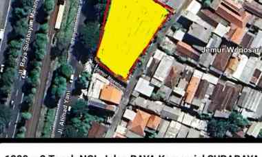 Dijual 1200 m2 Tanah Nol Jalan Raya A Yani - Jemur Wononosari - SHM