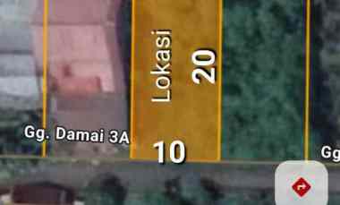 Dijual Tanah Siap Bangun Ukuran 10x20. Lokasi Jln Bina Jaya Gang Damai