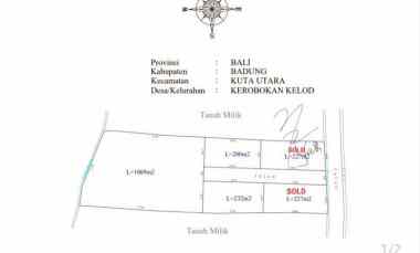 dijual tanah jalan kuwum semer kerobokan