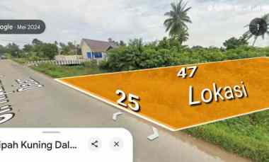 Dijual Tanah Siap Bangun. Lokasi Pinggir Jln. Nipah Kuning dalam