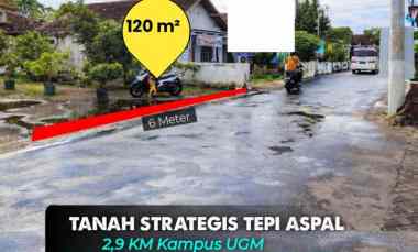 Tanah Tepi Aspal di jl. Palagan km 5 2,9 km ke Kampus Ugm