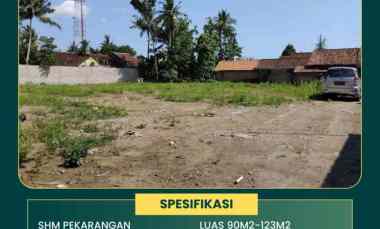 Tanah Kaveling Unggulan Shm Pekarangan 500 meter dari Smkn 2 Godean