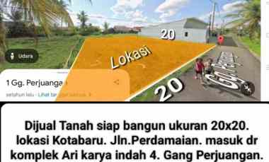 dijual tanah jalan perdamaian gang