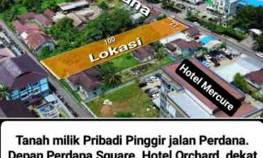 Tanah Pinggir Jalan Perdana. Depan Perdana Square. Hotel Orchard
