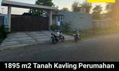 Dijual 1895 m2 Tanah Kavling Perumahan Permata Sidoarjo Blok G - Hook