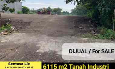 Dijual 6115 m2 Tanah Industri Jalan Raya Boboh - Menganti Gresik Jatim