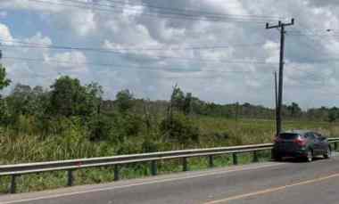 dijual tanah jalan raya lintas sumatera