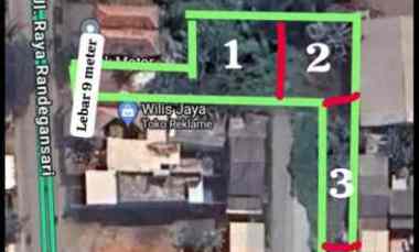 Dijual / Disewakan 1191 m2 Tanah Raya Randegansari -Driyorejo Gresik