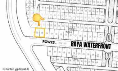 Dijual 2 Jejer Tanah Kavling Waterfront Citraland Wp 16 Surabaya