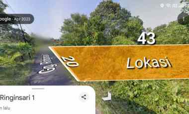 Dijual Tanah Siap Bangun. Ukuran 20x43 853 m2 . Lokasi Jln.Wonodadi 1