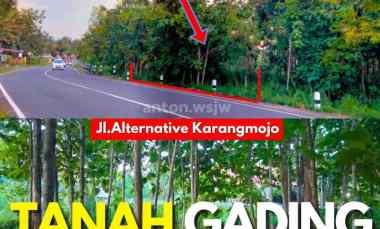 Tanah Murah Gunung Kidul Tepi jl. Alternative Karangmojo Shm Lt 554 m2