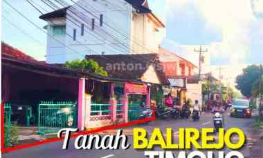 Tanah Strategis Jogja Timoho jl.balirejo Lt 534 m2 Ld 14 M Shm
