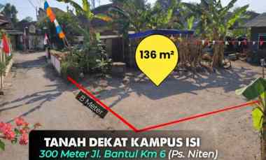 Tanah di Pendowoharjo, Sewon 1,2 km Kampus Isi 300 meter jl. Bantul