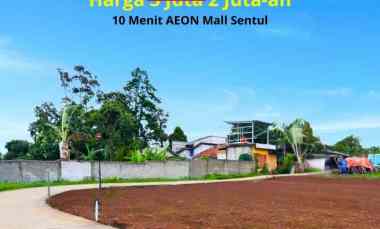 Tanah Kavling Sentul Bogor Legalitas SHM dekat AEON Mall