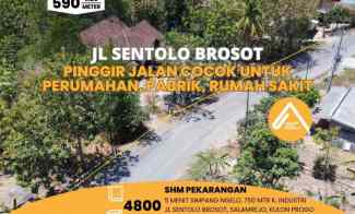 Jual Tanah Kulon Progo Sentolo Pinggir Jalan Kawasan Industri