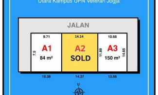 dijual tanah jl candi gebang