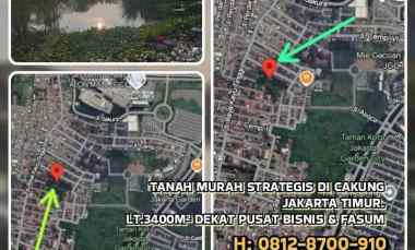 Dijual Tanah Strategis di Cakung Jakarta Timur. Lt.3400m Murah