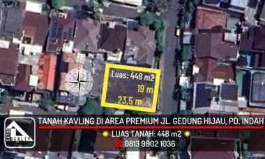 Tanah Dijual di Jl. Gedung Hijau, Pondok Indah, Kebayoran Lama, Jakarta Selatan