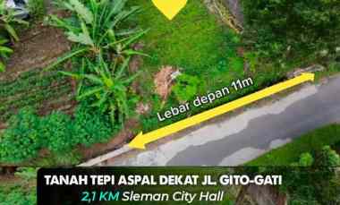 Tanah Tepi Aspal dekat jl. Gito-gati jl. Palagan km 9, Sleman 7 km