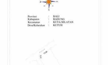 Dijual Tanah View Laut dekat Goa Gong Kutuh Cocok Villa / Retreat