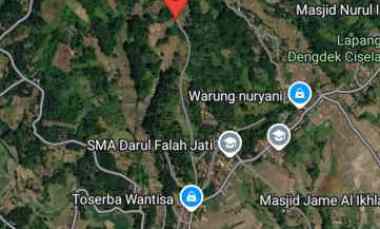dijual tanah jl h r danuresmaya desa jati