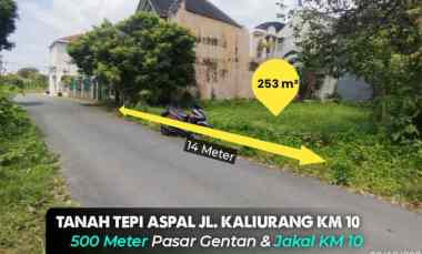 Tanah Tepi Aspal 500 meter ke jl. Kaliurang km 10 Pasar Gentan, Jogj