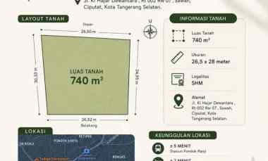 dijual tanah jl ki hajar dewantara