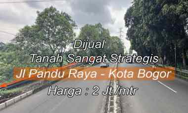 Dijual Segera Tanah Sangat Strategis di Kota Bogor JL. Pandu Raya