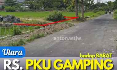 dijual tanah jl pku gamping mejing