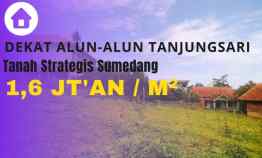 Tanah Aman Sumedang, dekat Alun-alun Tanjungsari Sertifikat SHM