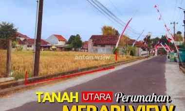 Tanah Bagus Utara Perum Merapi View Luas 847 m2 Ld 15 M SHM Pekarangan