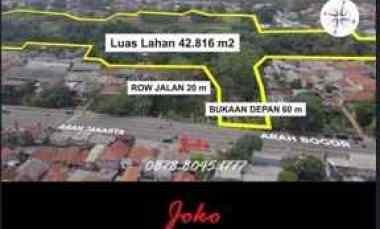 dijual tanah jl raya bogor km 51