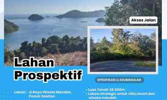 dijual tanah jl raya wisata mandeh