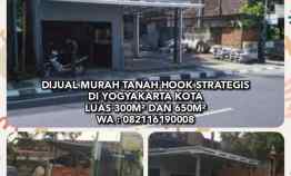 Dijual Murah Tanah Hook Strategis di Yogyakarta Kota Lt300m 650m