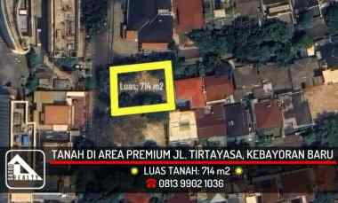 dijual tanah jl tirtayasa kebayoran