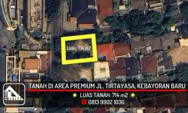 Tanah Kavling di Area Premium jl. Tirtayasa, Kebayoran Baru